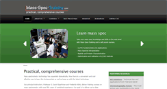 Desktop Screenshot of mass-spec-training.com