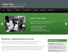 Tablet Screenshot of mass-spec-training.com